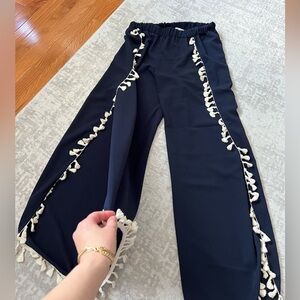 Navy blue slit beach cover